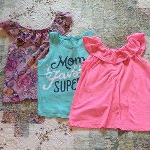 Set of 3 tank tops, girls size 5T